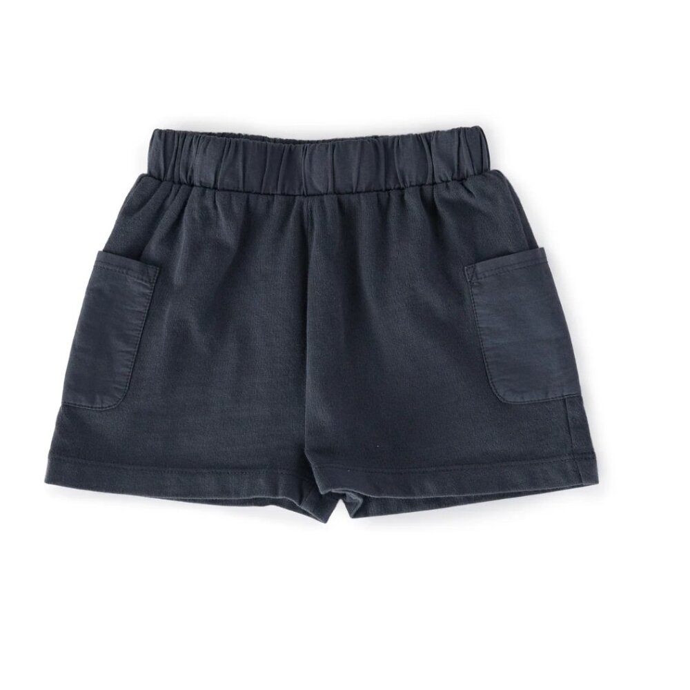 NEW Pehr Organic Garment Dye Shorts Ink Blue - 4T Boys Toddler